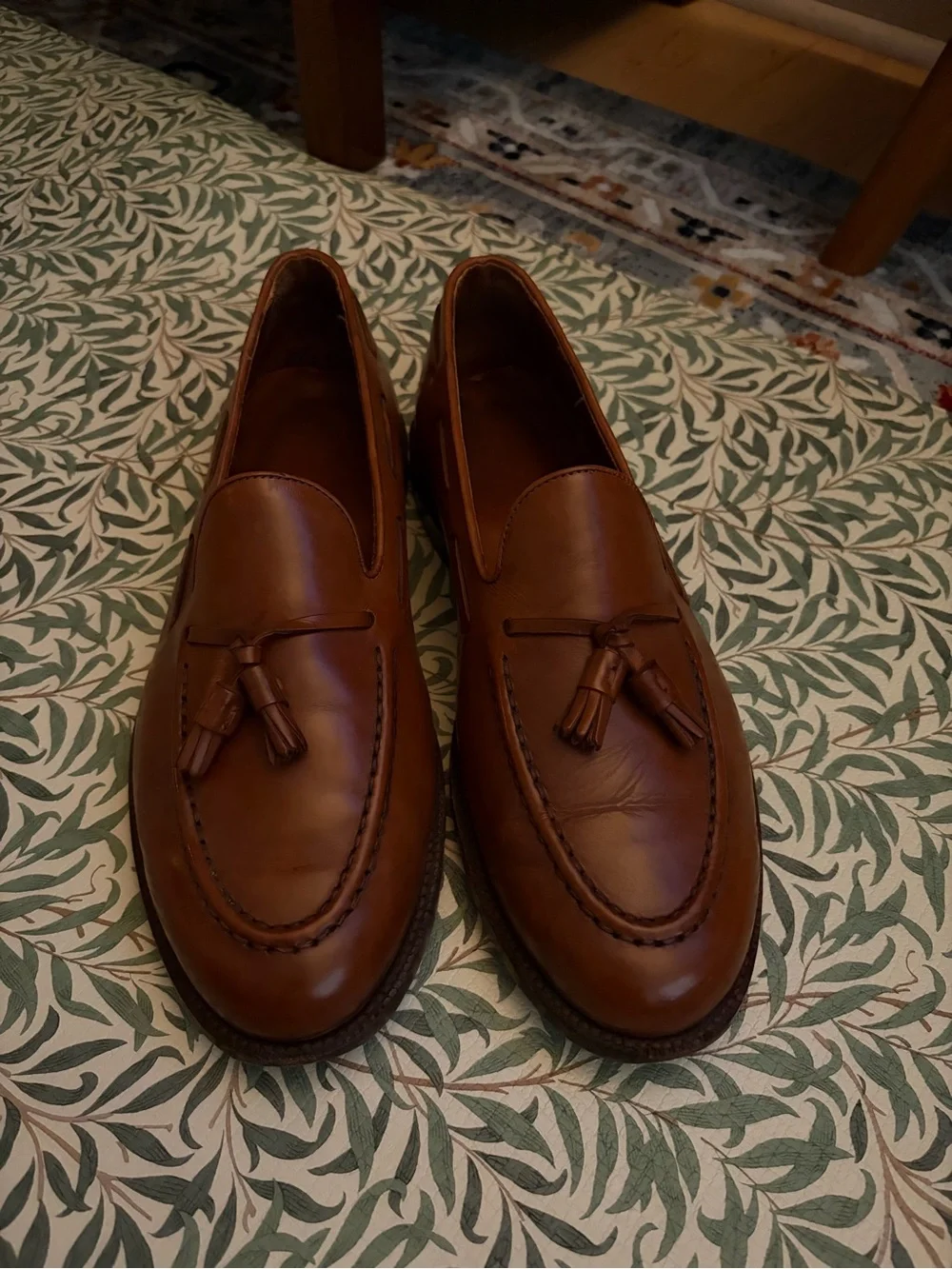 Classic Men's Tassel Slip-On Loafers in Brown